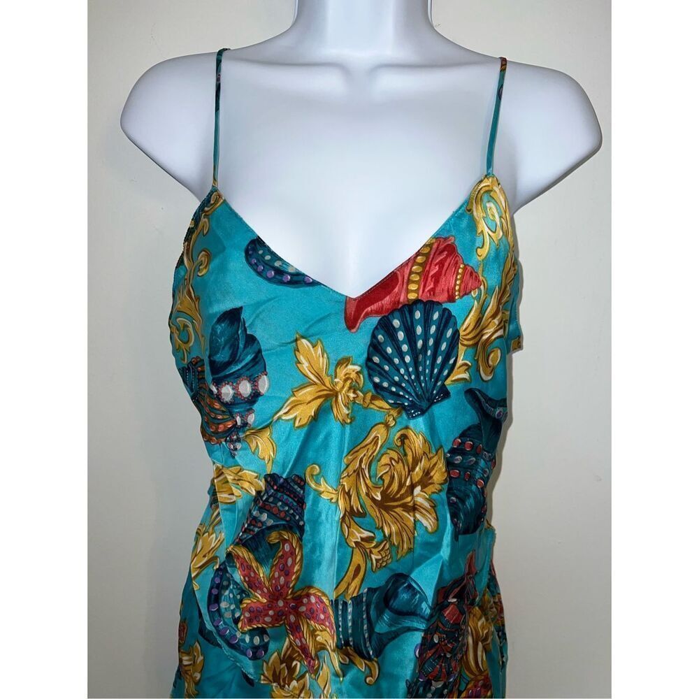 100% Silk Victoria’s Secret Seashells Ocean Pajama Set - Picture 2 of 10